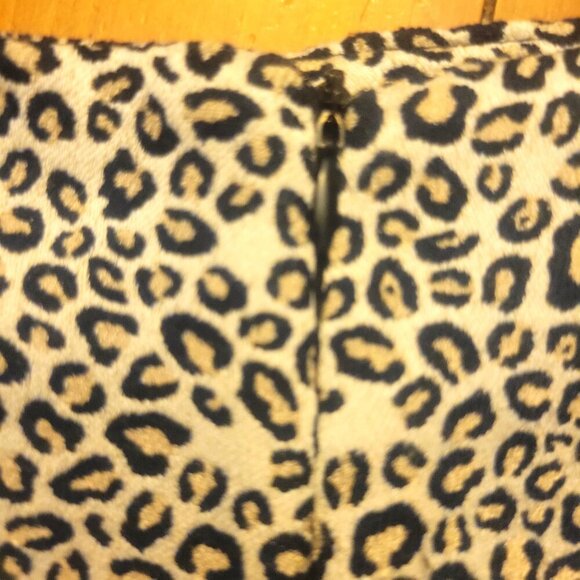 ZARA Leopard Front Knot/Gathered Mini Skirt - Size M - Picture 9 of 9